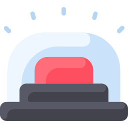 Red button icon