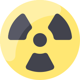 segno di radiazioni icona
