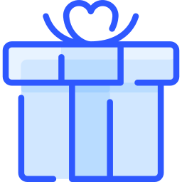 caja de regalo icono