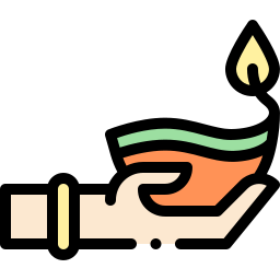 Oil lamp icon