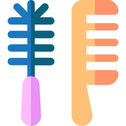 Hair comb icon