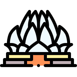 lotus-tempel icoon