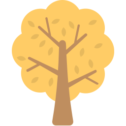 arbol de otoño icono