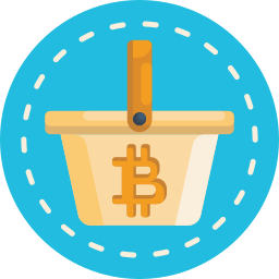 Bitcoin basket icon