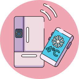 Smart refrigerator icon