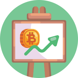 Bitcoin presentation icon