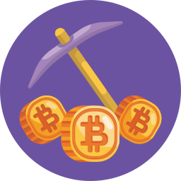 Bitcoin mining icon