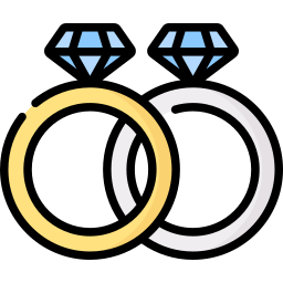 Wedding rings icon