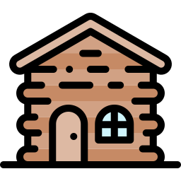 Деревянный дом иконка