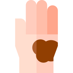 Dirty hands icon