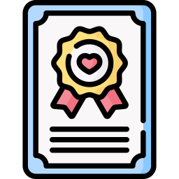 certificado de boda icono