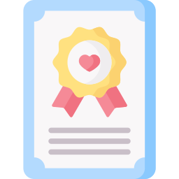 Свадебный сертификат иконка