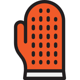 Grooming glove icon