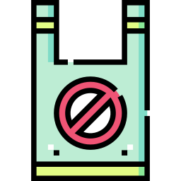 No plastic bags icon