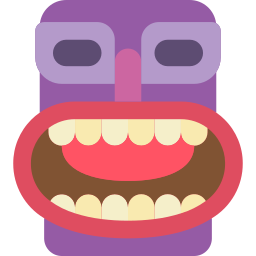 máscara tiki icono