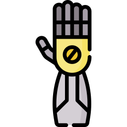 brazo biónico icono