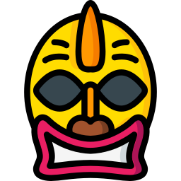 máscara tiki icono