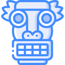 máscara tiki icono