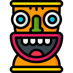 máscara tiki icono