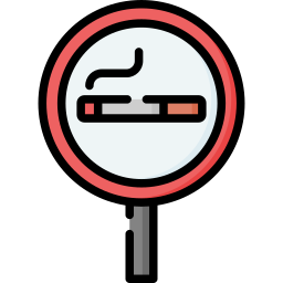 Área de fumadores icono