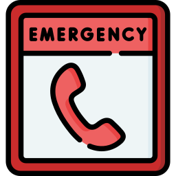 llamada de emergencia icono