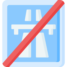 End motorway icon