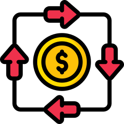 Cash flow icon