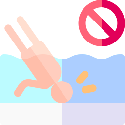interdit de plonger Icône