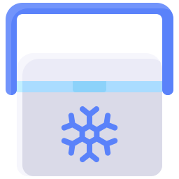 caja de hielo icono