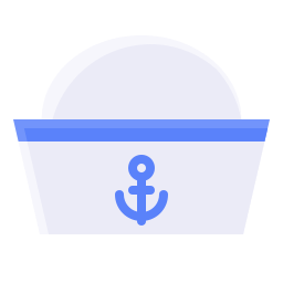 sombrero de marinero icono