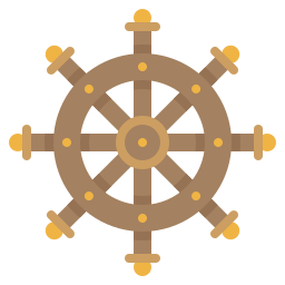 Ship wheel icon