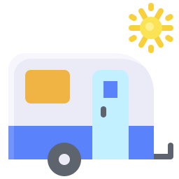 Travel trailer icon