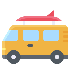 furgone da campeggio icona