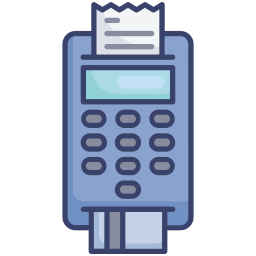 Credit card machine icon