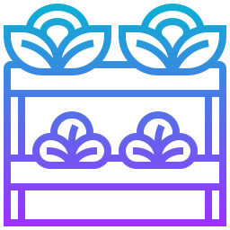 Hydroponic gardening icon