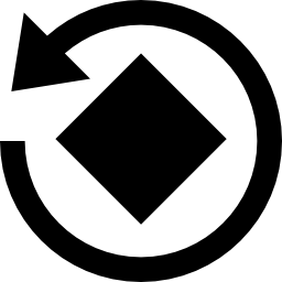 símbolo de interface da ferramenta de instagram de rotação de imagem Ícone