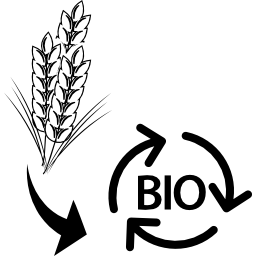 déchets de blé en biomasse Icône