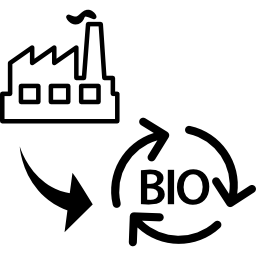 Industrial waste to bio mass icon