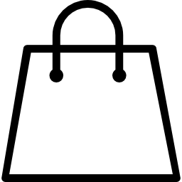 shopping bag di normale contorno di design icona