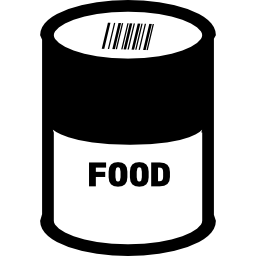 Food can closed icon