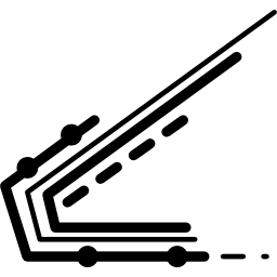 Electronic printed circuit lines icon