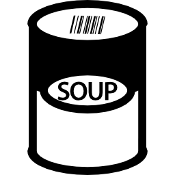 lattina di zuppa icona