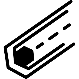 circuito electrónico con hexágono icono