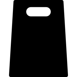 Shopping bag silhouette icon