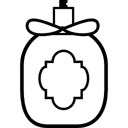 frasco de perfume clásico icono