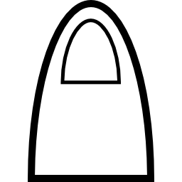 フェミニンなデザイン形状の輪郭のショッピングバッグ icon