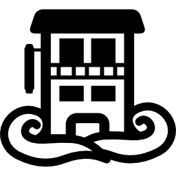 wiejski dom hotelowy ikona