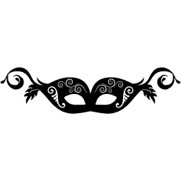 maschera di carnevale per occhi dal design femminile icona