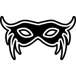 variante maschera di carnevale icona