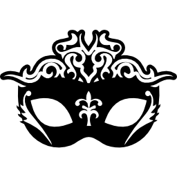 elegant luxueus vrouwelijk ogenmasker voor een feestje icoon